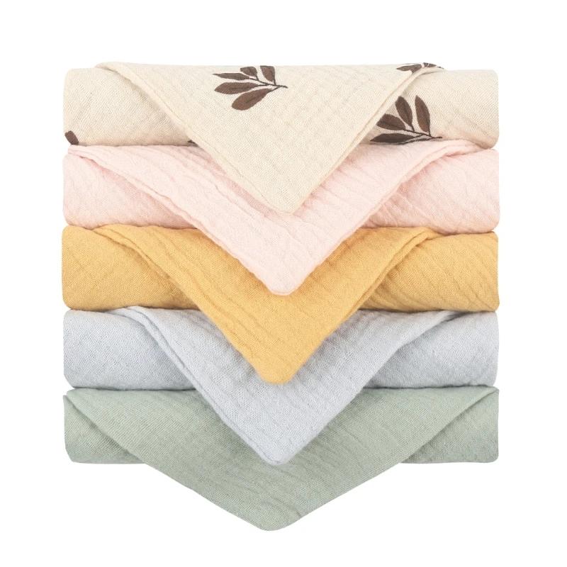5PCS  Burp Cloth ̺ Ÿ Teething Bib High Absorb Wash Towel Face Cloth